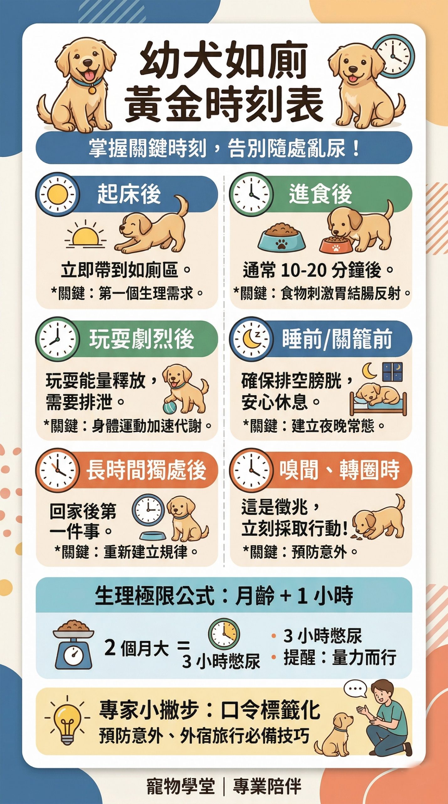 幼犬如廁黃金時刻表